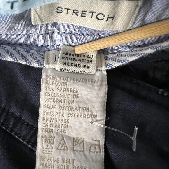 Tommy Hilfiger Pants Womens 14 Janie Fit Blue Flat Front Boot Cut Pockets Cotton - Picture 7 of 11